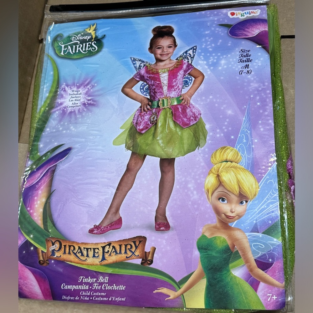 Disney Fairies Tinkerbell Pirate Fairy Costume, M(7-8)